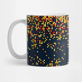 Columns of tiny circles Mug